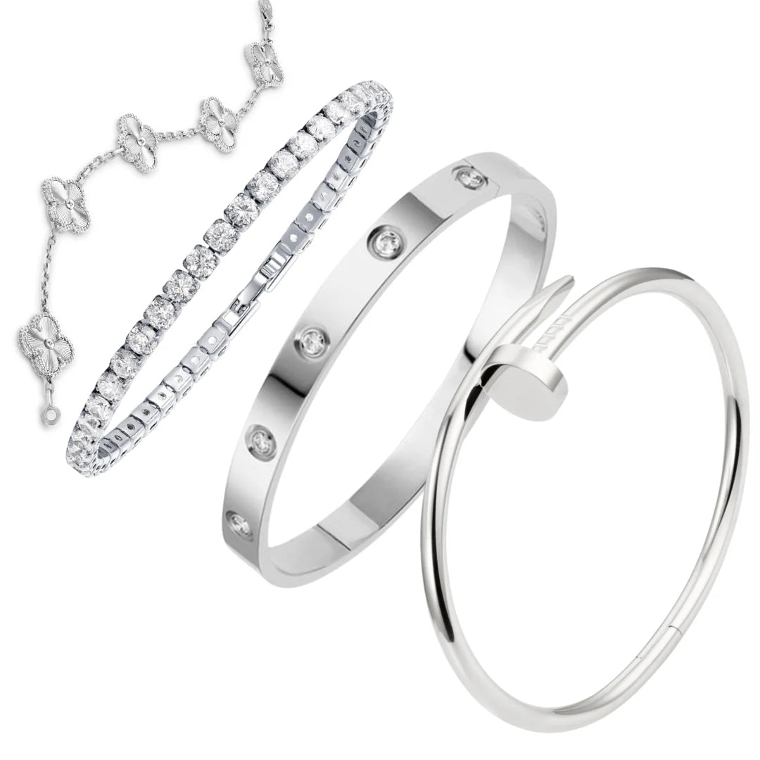 Vierblatt Silber
