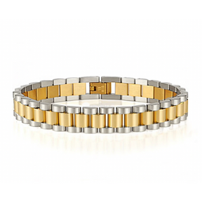 Juliana Doppeltes Uhren Armband - Gold / Silber