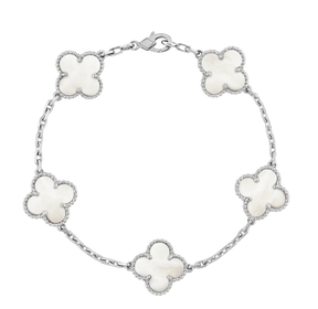 Kleeblatt Schwarz Silber